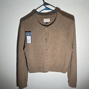 Croft & Barrow Light Brown Cardigan
